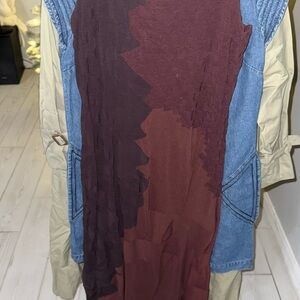 Elegant Burgundy Scarf